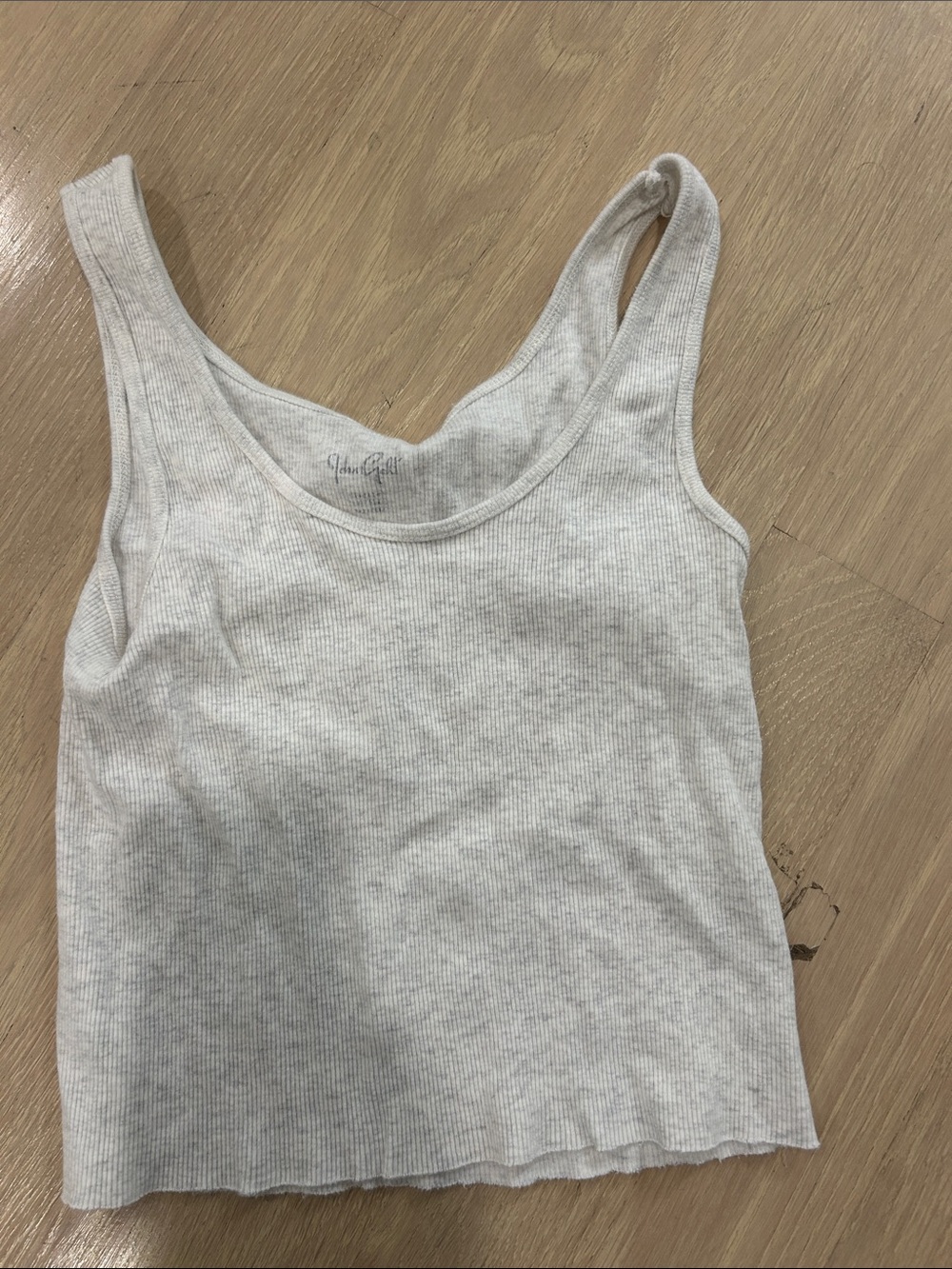 Ribbed White Tank Top brandy melville